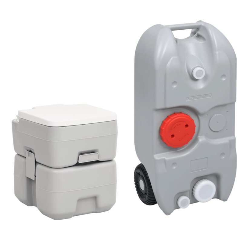 vidaXL Tragbare Camping-Toilette mit Wasserbehälter vidaXL Tragbare Camping-Toilette mit Wasserbehälter