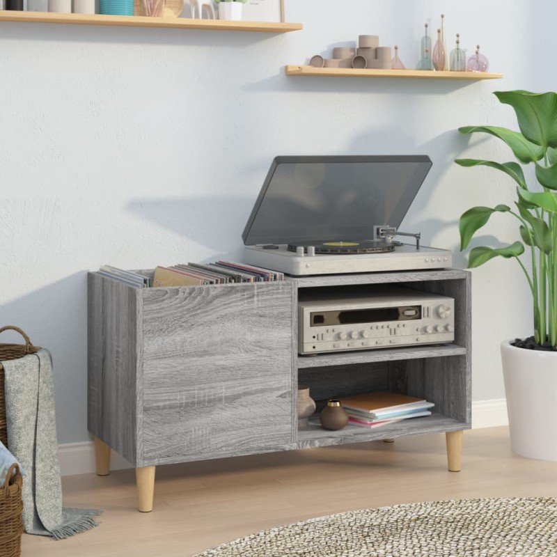 vidaXL Plattenschrank Grau Sonoma 84,5x38x48 cm Holzwerkstoff vidaXL Plattenschrank Grau Sonoma 84,5x38x48 cm Holzwerkstoff