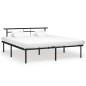 vidaXL Bettgestell Schwarz Metall 200x200 cm vidaXL Bettgestell Schwarz Metall 200x200 cm