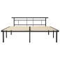 vidaXL Bettgestell Schwarz Metall 200x200 cm vidaXL Bettgestell Schwarz Metall 200x200 cm