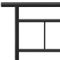 vidaXL Bettgestell Schwarz Metall 200x200 cm vidaXL Bettgestell Schwarz Metall 200x200 cm