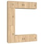 vidaXL 7-tlg. TV-Schrank-Set Sonoma-Eiche Holzwerkstoff vidaXL 7-tlg. TV-Schrank-Set Sonoma-Eiche Holzwerkstoff