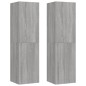 vidaXL TV-Wandschränke 2 Stk. Grau Sonoma 30,5x30x110 cm vidaXL TV-Wandschränke 2 Stk. Grau Sonoma 30,5x30x110 cm