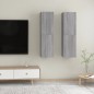vidaXL TV-Wandschränke 2 Stk. Grau Sonoma 30,5x30x110 cm vidaXL TV-Wandschränke 2 Stk. Grau Sonoma 30,5x30x110 cm