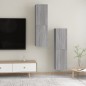 vidaXL TV-Wandschränke 2 Stk. Grau Sonoma 30,5x30x110 cm vidaXL TV-Wandschränke 2 Stk. Grau Sonoma 30,5x30x110 cm