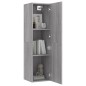 vidaXL TV-Wandschränke 2 Stk. Grau Sonoma 30,5x30x110 cm vidaXL TV-Wandschränke 2 Stk. Grau Sonoma 30,5x30x110 cm