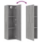 vidaXL TV-Wandschränke 2 Stk. Grau Sonoma 30,5x30x110 cm vidaXL TV-Wandschränke 2 Stk. Grau Sonoma 30,5x30x110 cm