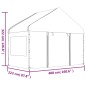 vidaXL Pavillon mit Dach Weiß 4,46x4,08x3,22 m Polyethylen vidaXL Pavillon mit Dach Weiß 4,46x4,08x3,22 m Polyethylen