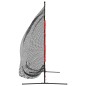 vidaXL Baseball-Netz Tragbar Schwarz und Rot 215x107x216 cm Polyester vidaXL Baseball-Netz Tragbar Schwarz und Rot 215x107x216 cm Polyester