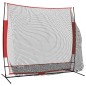 vidaXL Baseball-Netz Tragbar Schwarz und Rot 215x107x216 cm Polyester vidaXL Baseball-Netz Tragbar Schwarz und Rot 215x107x216 cm Polyester