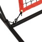 vidaXL Baseball-Netz Tragbar Schwarz und Rot 215x107x216 cm Polyester vidaXL Baseball-Netz Tragbar Schwarz und Rot 215x107x216 cm Polyester