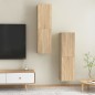 vidaXL TV-Schränke 2 Stk. Sonoma-Eiche 30,5x30x110 cm Holzwerkstoff vidaXL TV-Schränke 2 Stk. Sonoma-Eiche 30,5x30x110 cm Holzwerkstoff