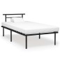 vidaXL Bettgestell Schwarz Metall 100x200 cm vidaXL Bettgestell Schwarz Metall 100x200 cm