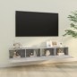 vidaXL TV-Wandschränke 2 Stk. Betongrau 100x30x30 cm Holzwerkstoff vidaXL TV-Wandschränke 2 Stk. Betongrau 100x30x30 cm Holzwerkstoff