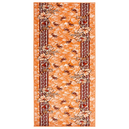 vidaXL Teppichläufer BCF Terrakottarot 100x250 cm