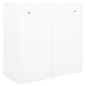 vidaXL Schrank mit Schiebetür Weiß 90x40x90 cm Stahl vidaXL Schrank mit Schiebetür Weiß 90x40x90 cm Stahl