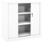 vidaXL Schrank mit Schiebetür Weiß 90x40x90 cm Stahl vidaXL Schrank mit Schiebetür Weiß 90x40x90 cm Stahl