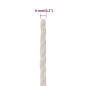 vidaXL Arbeitsseil Weiß 6 mm 100 m Polypropylen vidaXL Arbeitsseil Weiß 6 mm 100 m Polypropylen