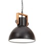 vidaXL Hängelampe Industriestil 25 W Schwarz Rund 40 cm E27 vidaXL Hängelampe Industriestil 25 W Schwarz Rund 40 cm E27