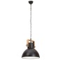 vidaXL Hängelampe Industriestil 25 W Schwarz Rund 40 cm E27 vidaXL Hängelampe Industriestil 25 W Schwarz Rund 40 cm E27