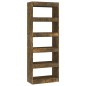 vidaXL Bücherregal/Raumteiler Räuchereiche 60x30x166 cm Holzwerkstoff vidaXL Bücherregal/Raumteiler Räuchereiche 60x30x166 cm Holzwerkstoff