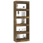 vidaXL Bücherregal/Raumteiler Räuchereiche 60x30x166 cm Holzwerkstoff vidaXL Bücherregal/Raumteiler Räuchereiche 60x30x166 cm Holzwerkstoff