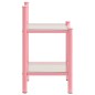 vidaXL Nachttisch Rosa Transparent 45x34,5x60,5 cm Metall und Glas vidaXL Nachttisch Rosa Transparent 45x34,5x60,5 cm Metall und Glas