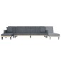 vidaXL Schlafsofa in L-Form Dunkelgrau 271x140x70 cm Samt vidaXL Schlafsofa in L-Form Dunkelgrau 271x140x70 cm Samt