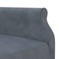 vidaXL Schlafsofa in L-Form Dunkelgrau 271x140x70 cm Samt vidaXL Schlafsofa in L-Form Dunkelgrau 271x140x70 cm Samt