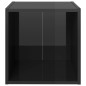 vidaXL TV-Schrank Hochglanz-Schwarz 37x35x37 cm Holzwerkstoff vidaXL TV-Schrank Hochglanz-Schwarz 37x35x37 cm Holzwerkstoff