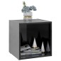 vidaXL TV-Schrank Hochglanz-Schwarz 37x35x37 cm Holzwerkstoff vidaXL TV-Schrank Hochglanz-Schwarz 37x35x37 cm Holzwerkstoff