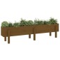 vidaXL Hochbeet Honigbraun 160x30x38 cm Massivholz Kiefer vidaXL Hochbeet Honigbraun 160x30x38 cm Massivholz Kiefer