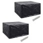 Gartenmöbel-Abdeckungen 2 Stk. 6 Personen Poly Rattan 8 Ösen Gartenmöbel-Abdeckungen 2 Stk. 6 Personen Poly Rattan 8 Ösen