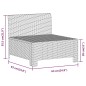vidaXL 7-tlg. Garten-Lounge-Set mit Kissen Grau Poly Rattan vidaXL 7-tlg. Garten-Lounge-Set mit Kissen Grau Poly Rattan