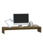 vidaXL Monitorständer Honigbraun 100x27x15 cm Massivholz Kiefer vidaXL Monitorständer Honigbraun 100x27x15 cm Massivholz Kiefer