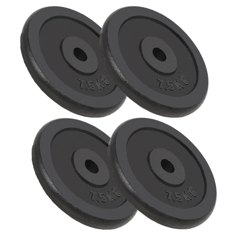 vidaXL Hantelscheiben 4 Stk. 4x7,5 kg Gusseisen vidaXL Hantelscheiben 4 Stk. 4x7,5 kg Gusseisen
