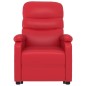 vidaXL Massagesessel mit Aufstehhilfe Rot Kunstleder vidaXL Massagesessel mit Aufstehhilfe Rot Kunstleder