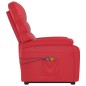 vidaXL Massagesessel mit Aufstehhilfe Rot Kunstleder vidaXL Massagesessel mit Aufstehhilfe Rot Kunstleder