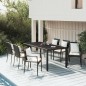 vidaXL 7-tlg. Garten-Essgruppe mit Kissen Schwarz Poly Rattan vidaXL 7-tlg. Garten-Essgruppe mit Kissen Schwarz Poly Rattan