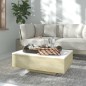 vidaXL Couchtisch Weiß Sonoma-Eiche 85x55x31 cm Holzwerkstoff vidaXL Couchtisch Weiß Sonoma-Eiche 85x55x31 cm Holzwerkstoff
