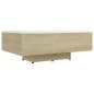 vidaXL Couchtisch Weiß Sonoma-Eiche 85x55x31 cm Holzwerkstoff vidaXL Couchtisch Weiß Sonoma-Eiche 85x55x31 cm Holzwerkstoff