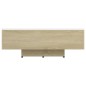 vidaXL Couchtisch Weiß Sonoma-Eiche 85x55x31 cm Holzwerkstoff vidaXL Couchtisch Weiß Sonoma-Eiche 85x55x31 cm Holzwerkstoff