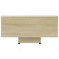 vidaXL Couchtisch Weiß Sonoma-Eiche 85x55x31 cm Holzwerkstoff vidaXL Couchtisch Weiß Sonoma-Eiche 85x55x31 cm Holzwerkstoff