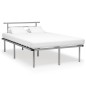 vidaXL Bettgestell Grau Metall 120x200 cm vidaXL Bettgestell Grau Metall 120x200 cm