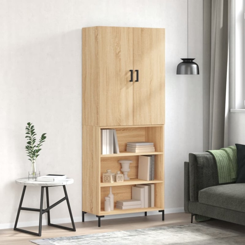 Highboard Sonoma-Eiche 69,5x34x180 cm Holzwerkstoff Highboard Sonoma-Eiche 69,5x34x180 cm Holzwerkstoff