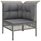 vidaXL 7-tlg. Garten-Lounge-Set mit Kissen Grau Poly Rattan vidaXL 7-tlg. Garten-Lounge-Set mit Kissen Grau Poly Rattan