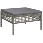 vidaXL 7-tlg. Garten-Lounge-Set mit Kissen Grau Poly Rattan vidaXL 7-tlg. Garten-Lounge-Set mit Kissen Grau Poly Rattan