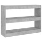 vidaXL Bücherregal/Raumteiler Betongrau 100x30x72 cm vidaXL Bücherregal/Raumteiler Betongrau 100x30x72 cm
