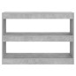 vidaXL Bücherregal/Raumteiler Betongrau 100x30x72 cm vidaXL Bücherregal/Raumteiler Betongrau 100x30x72 cm