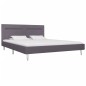Bettgestell mit LED Grau Stoff 160 x 200 cm Bettgestell mit LED Grau Stoff 160 x 200 cm